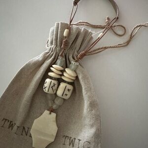 Handcrafted Beaded Necklace with Cream Accents